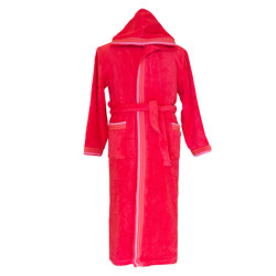 Халат за Юноши цвят Корал - МИКРОПАМУК